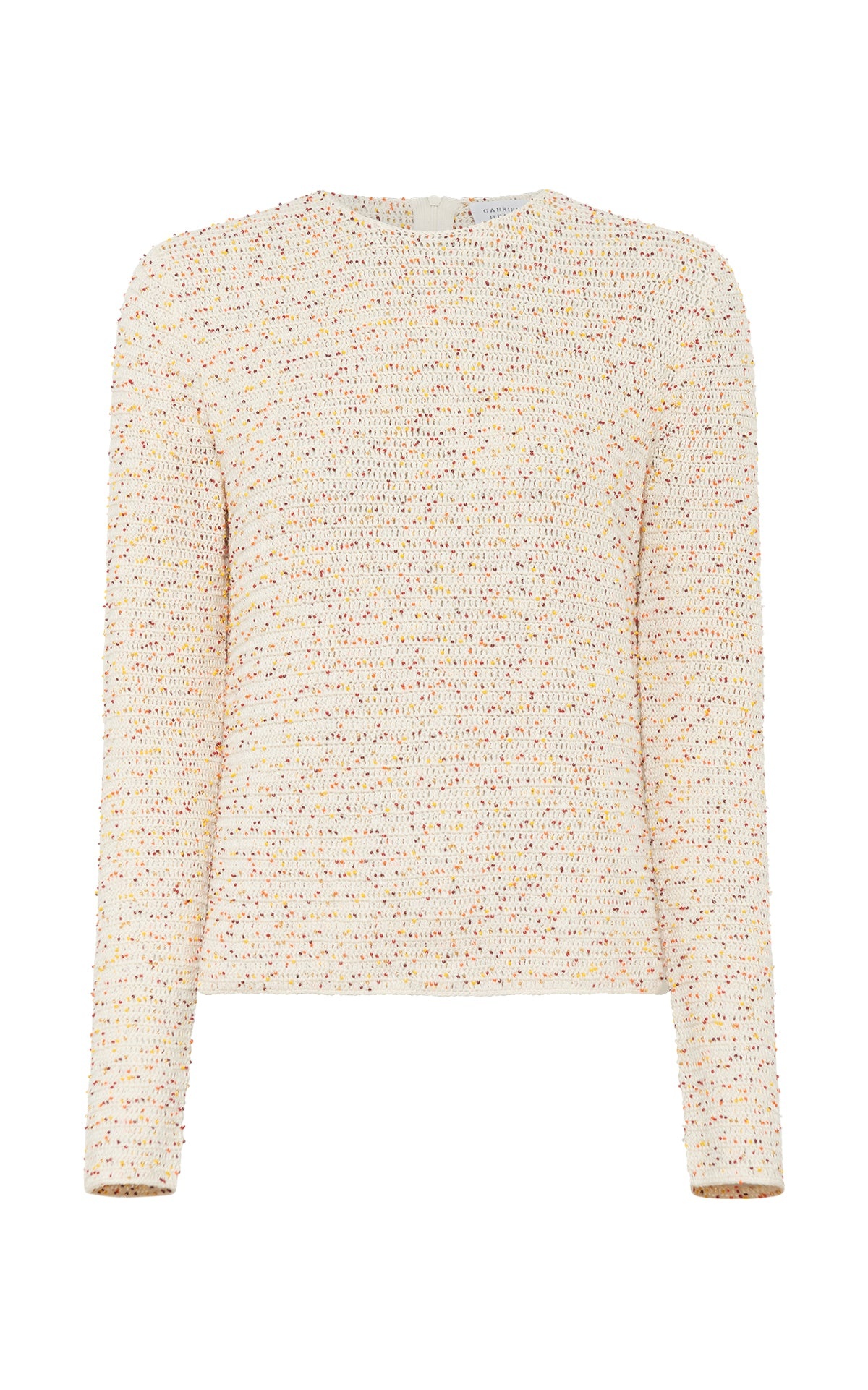 Galene Knit Sweater in Ivory Multi Beaded Cashmere - 1