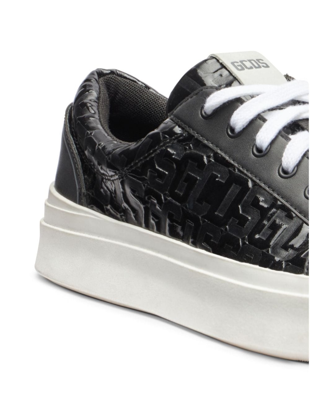 patent-monogram sneakers - 4