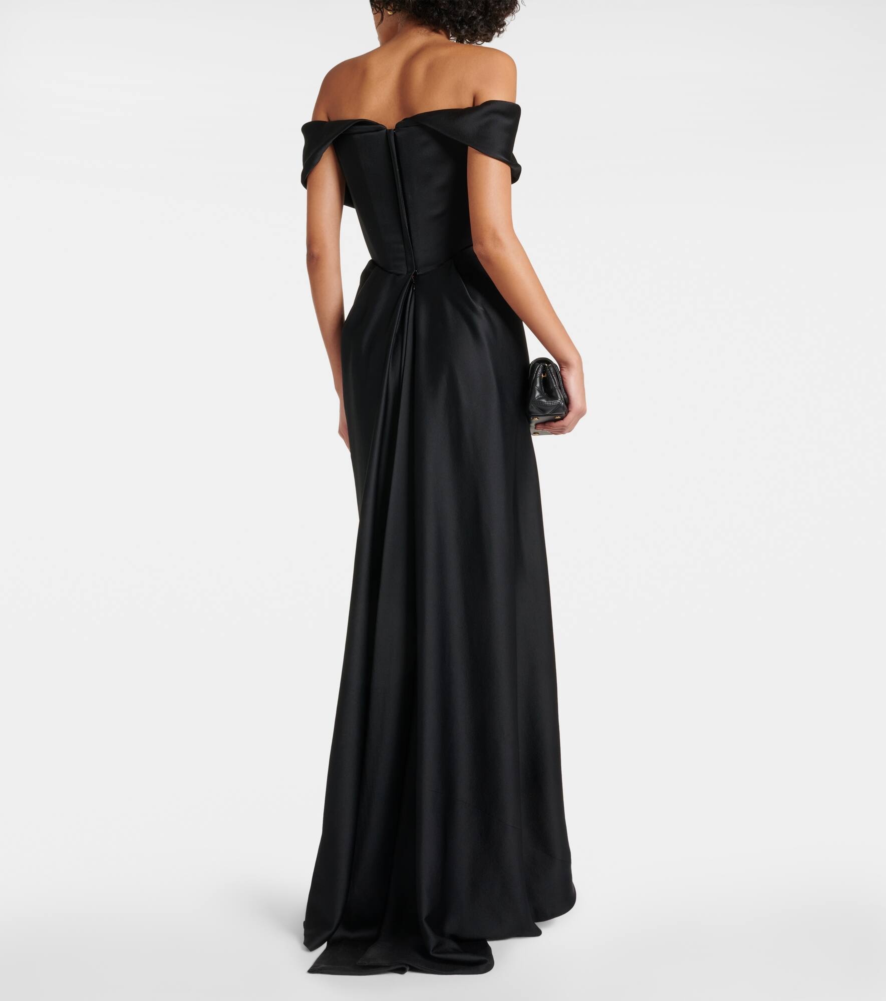 Nova Cocotte crêpe satin gown - 3