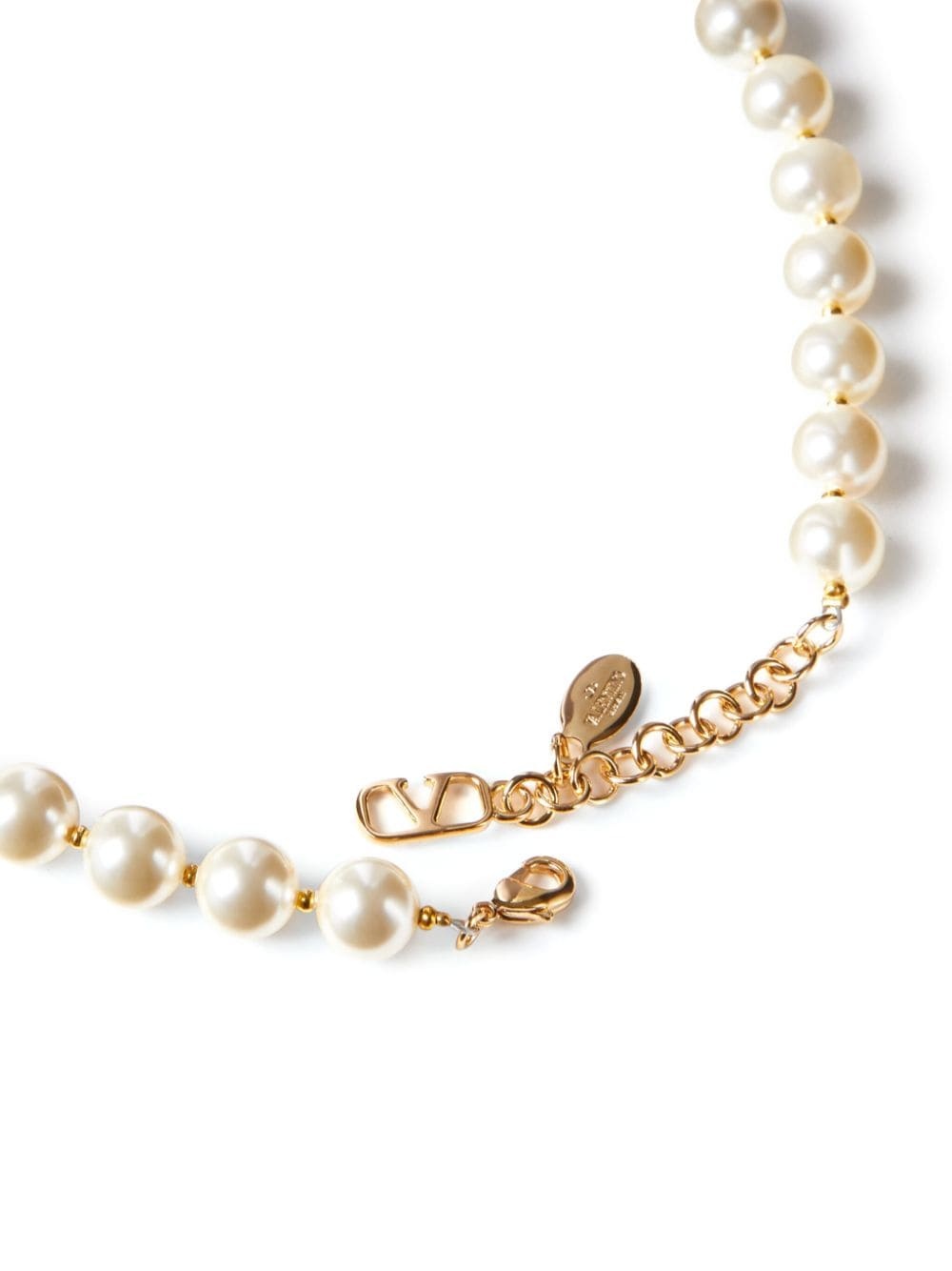 VLogo Signature pearl necklace - 4