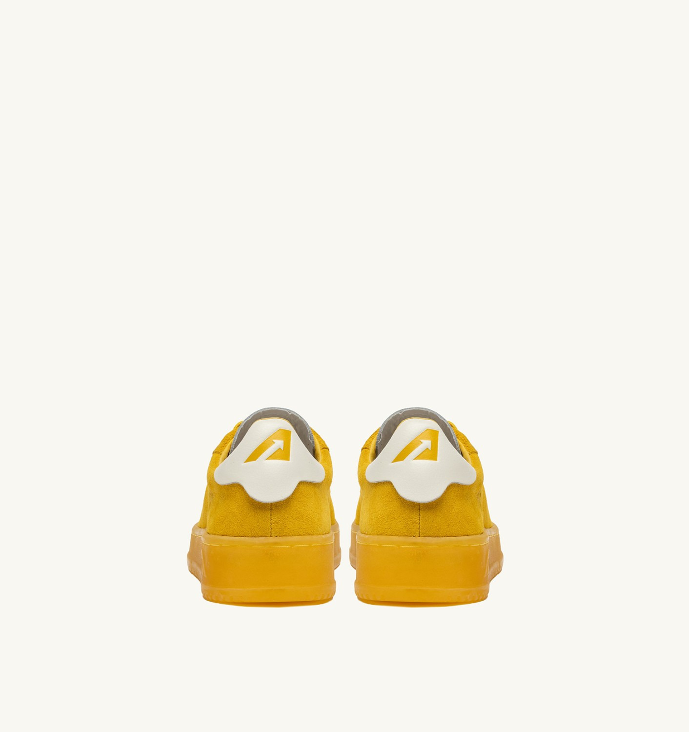 DALLAS LOW SNEAKERS IN MARSHMALLOW AND YELLOW SUEDE - 3