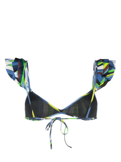 PUCCI ruffled-straps bikini top outlook