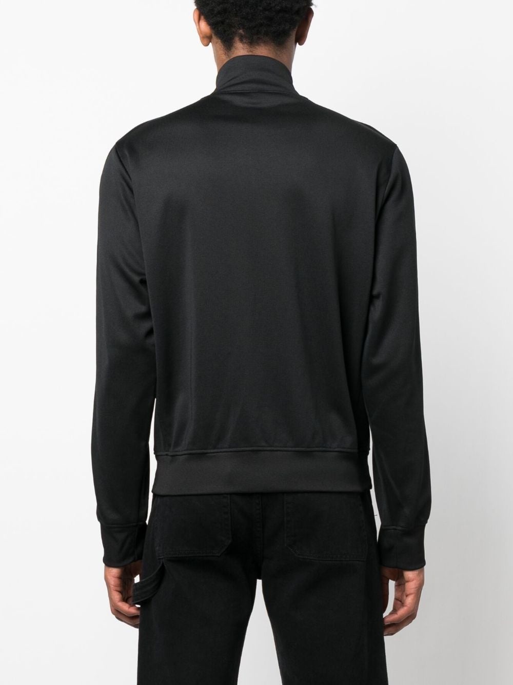 high-neck zip-up sweatshirt - 4