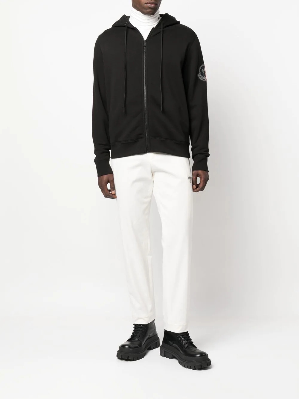 high-rise straight-leg trousers - 2