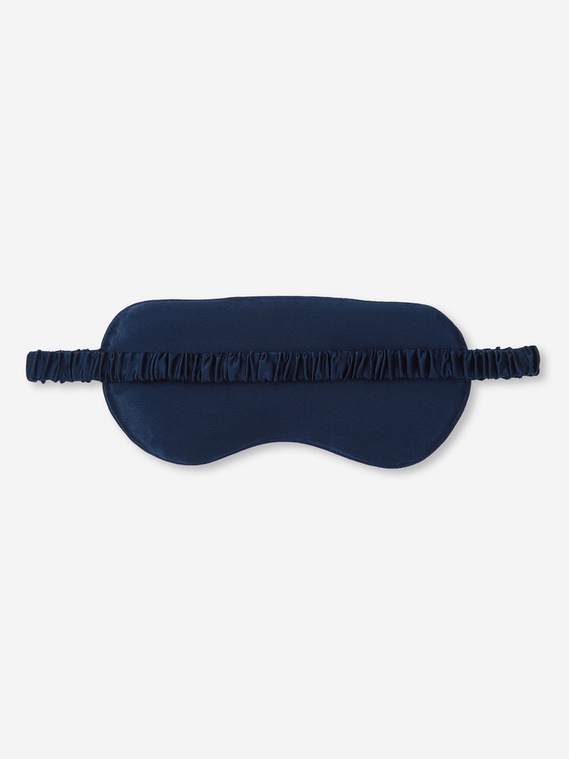 Eye Mask Verona 63 Silk Jacquard Navy - 4