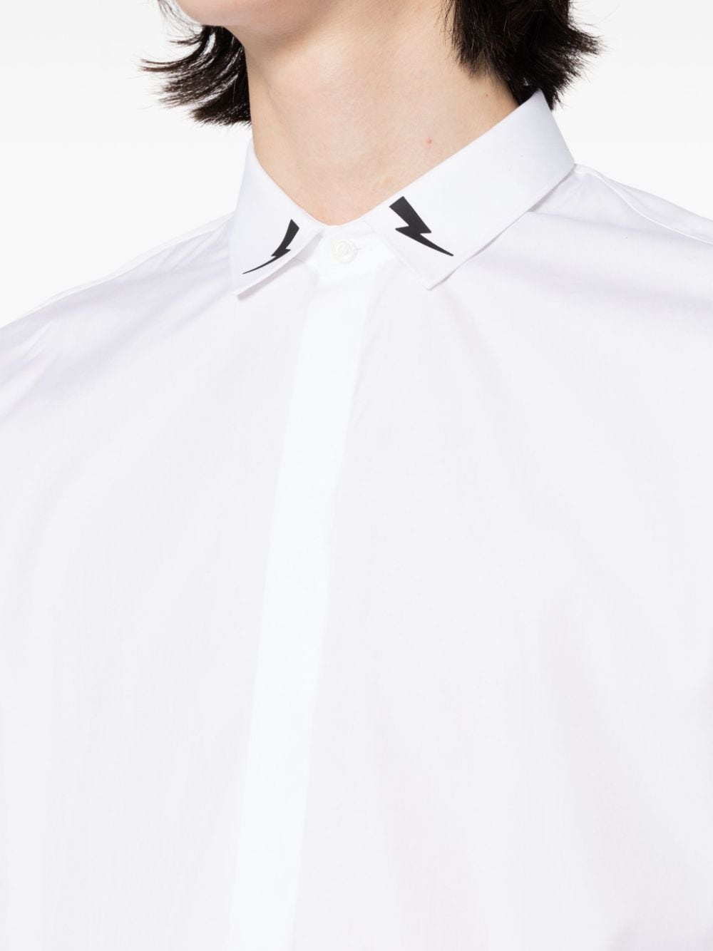 Thunderbolt-print cotton shirt - 5