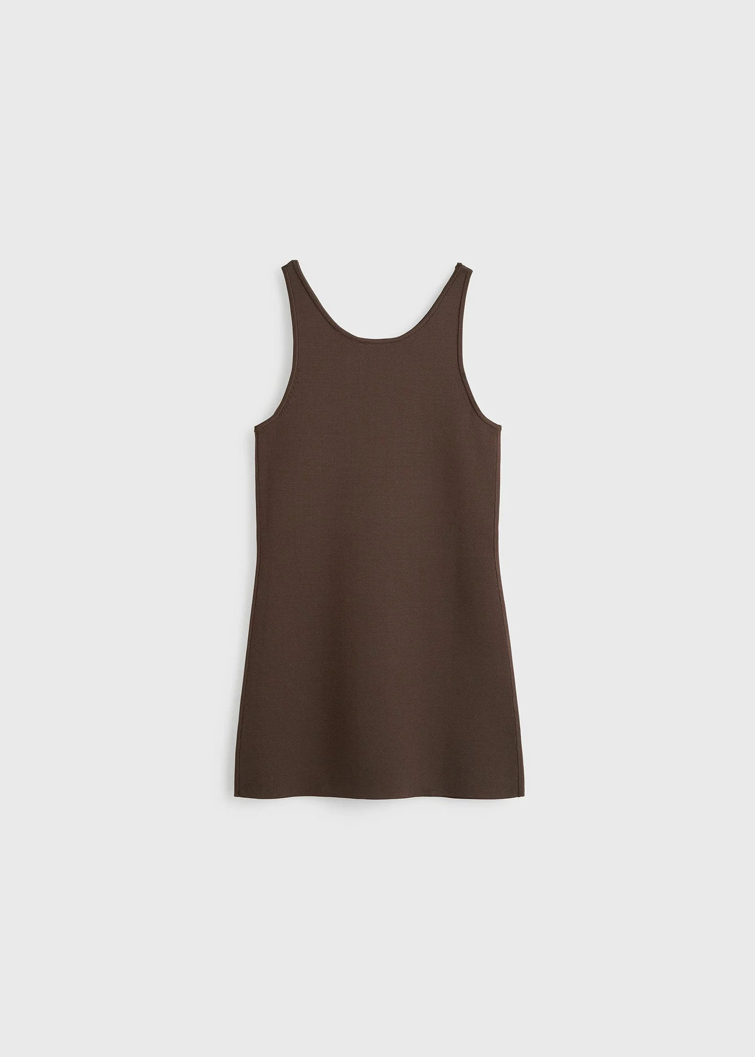 Classic compact knit tank walnut - 1