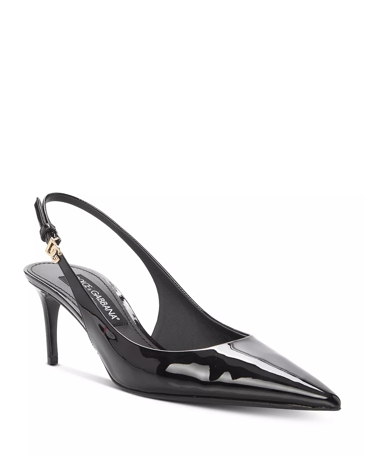 Women's Glossy Pointed Toe Slingback Pumps - 1