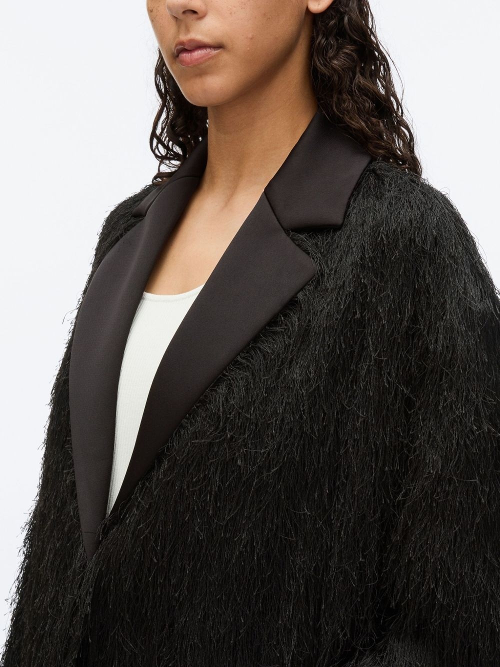 fringe tuxedo-coat - 7