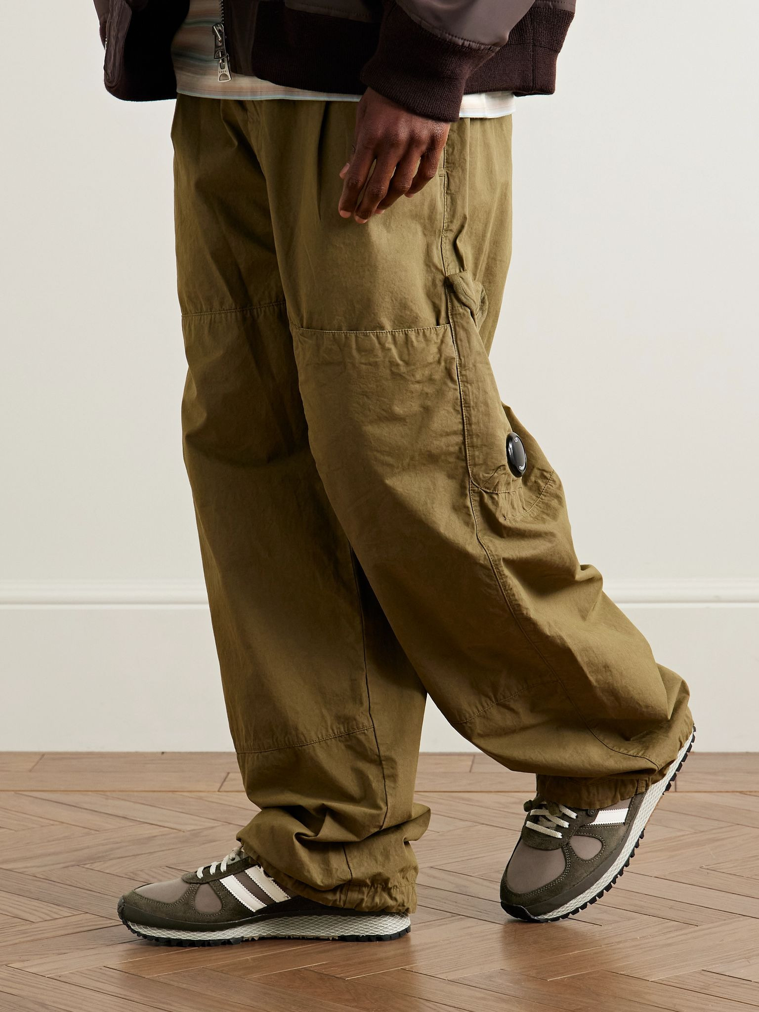 NY II Outdoor Spezial Suede and Leather-Trimmed Nubuck Sneakers Army green - 2