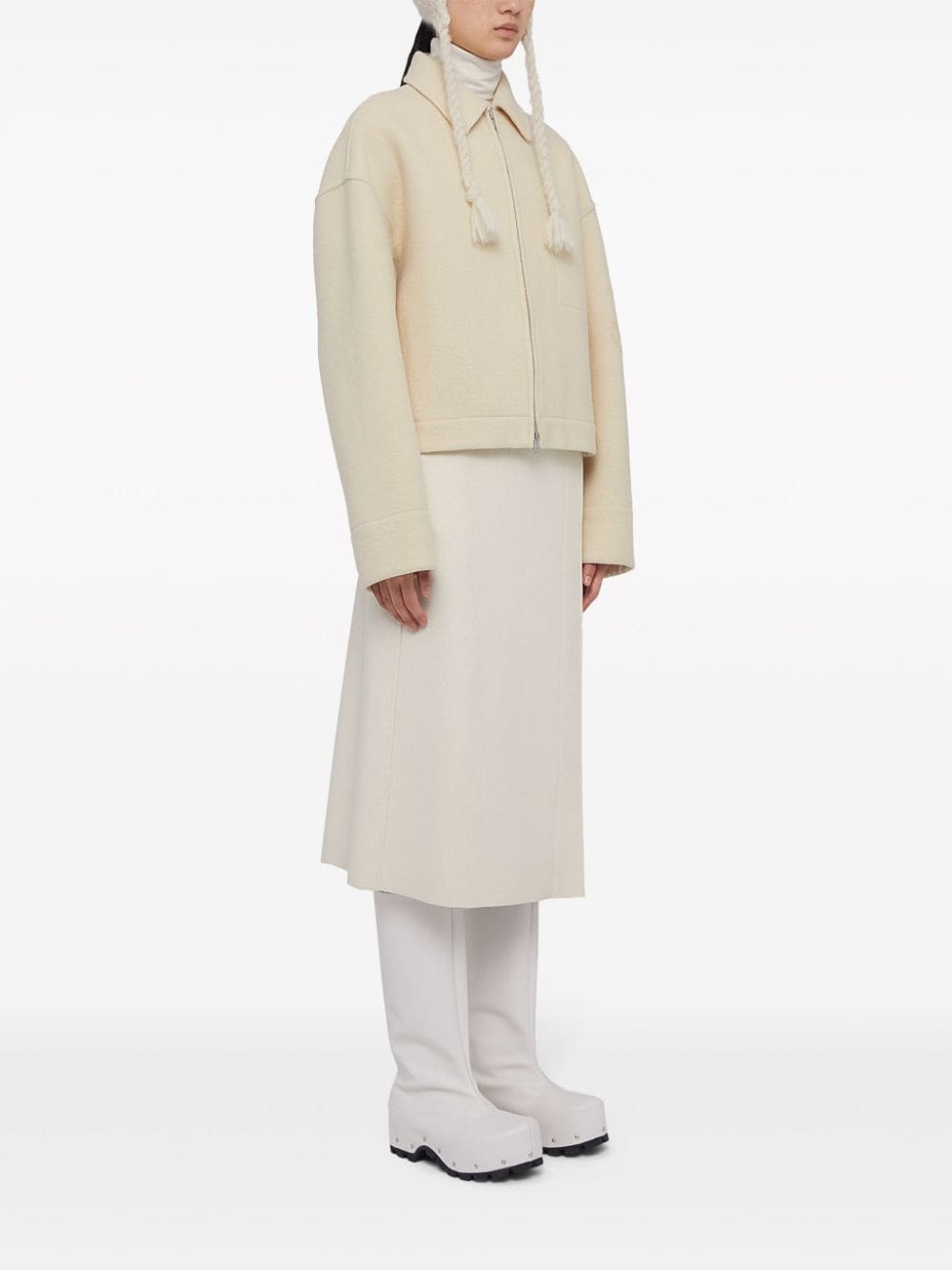 logo-embellished virgin-wool jacket - 3