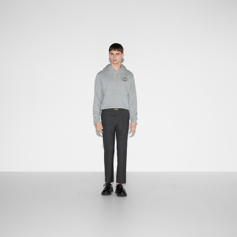 GUCCI Cotton jersey hooded sweatshirt outlook
