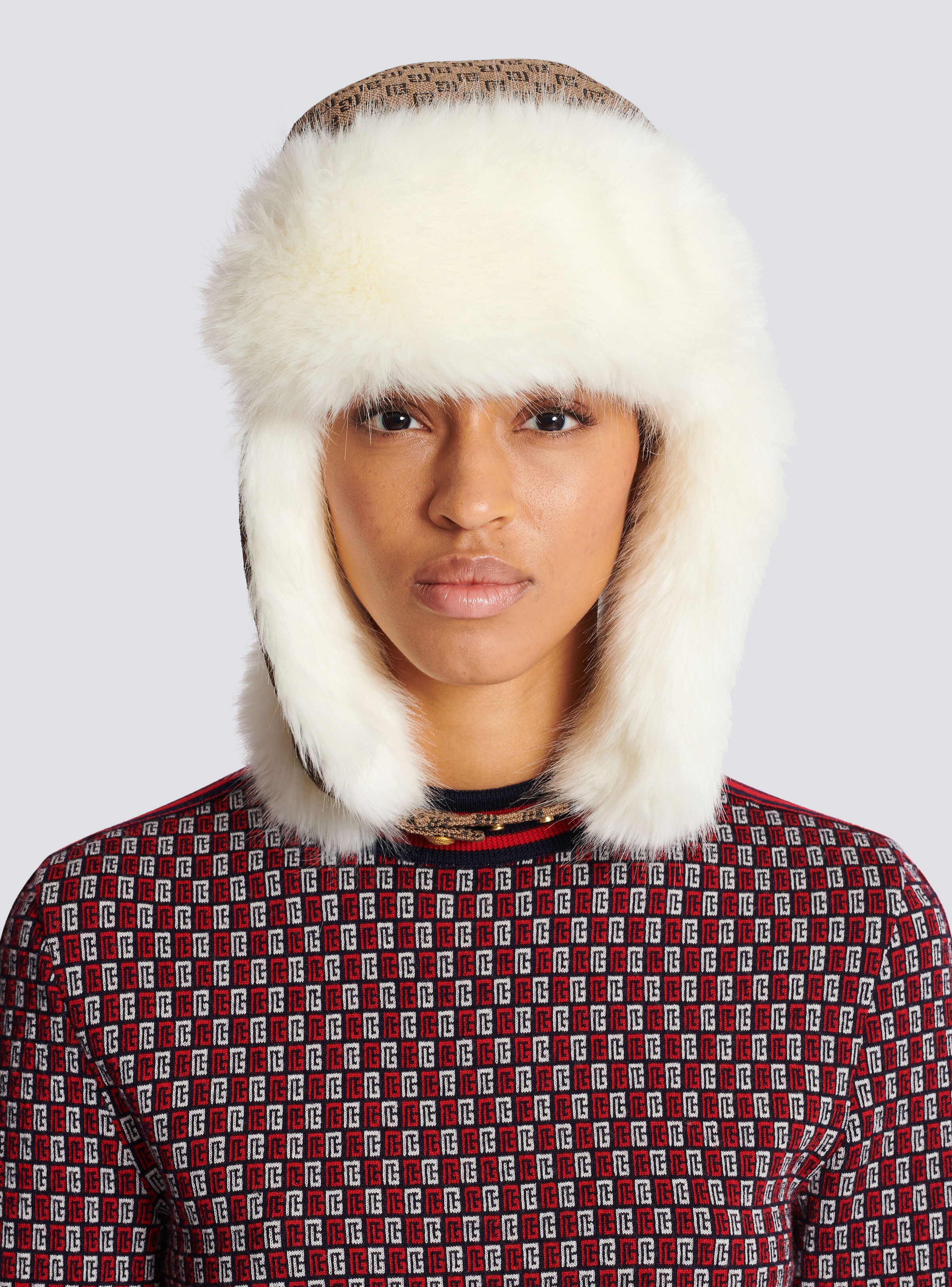Mini monogram trapper hat - 2