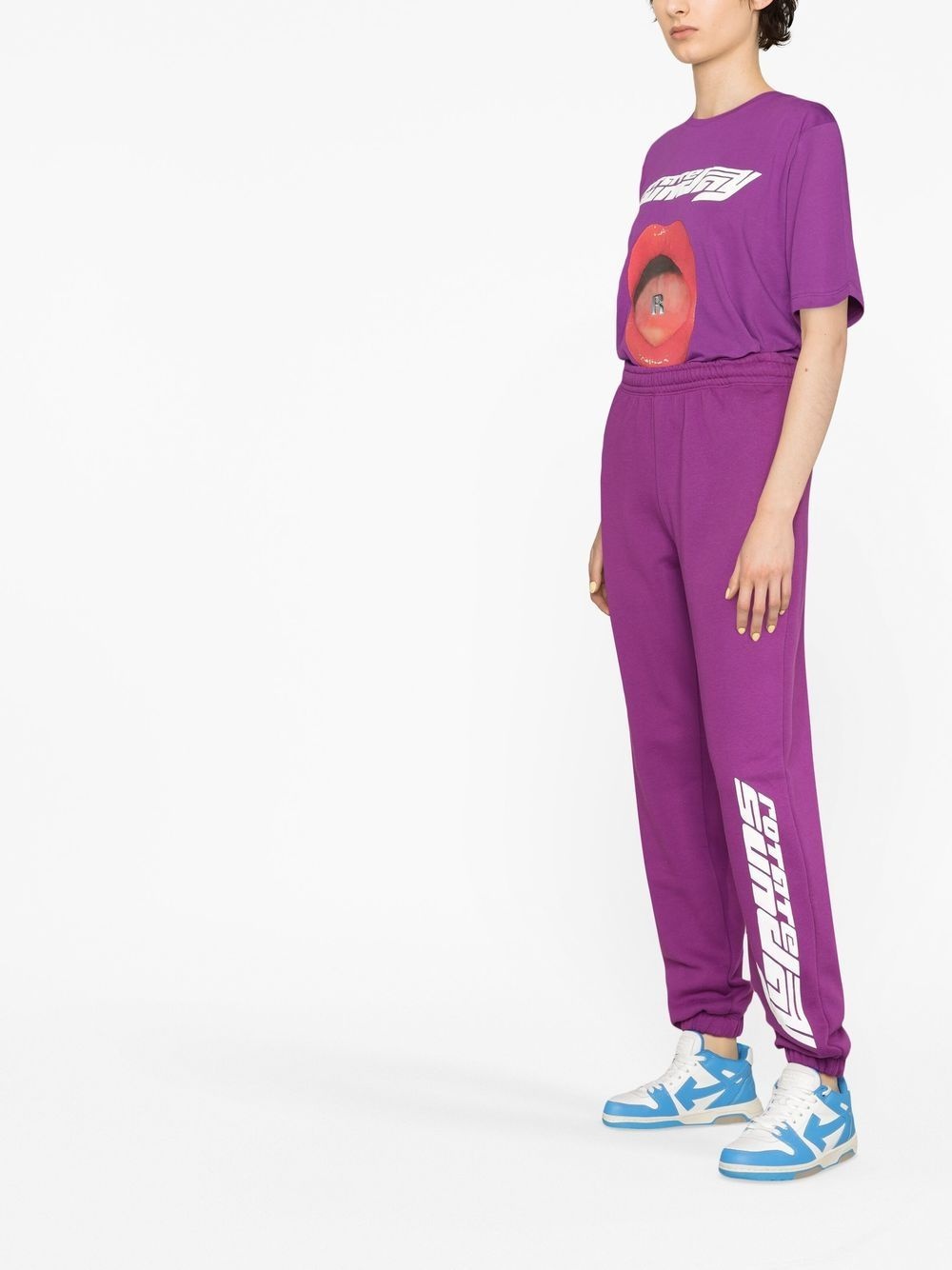 graphic-print track pants - 4