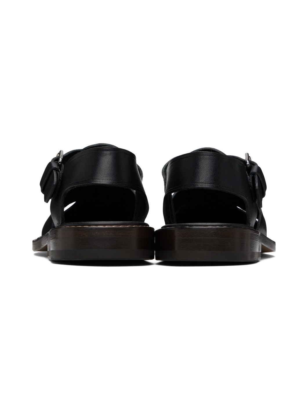 Black Fisherman Sandals - 2
