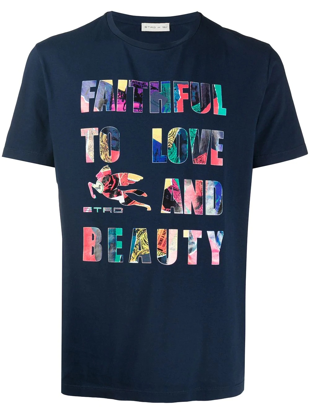 slogan print T-shirt - 1