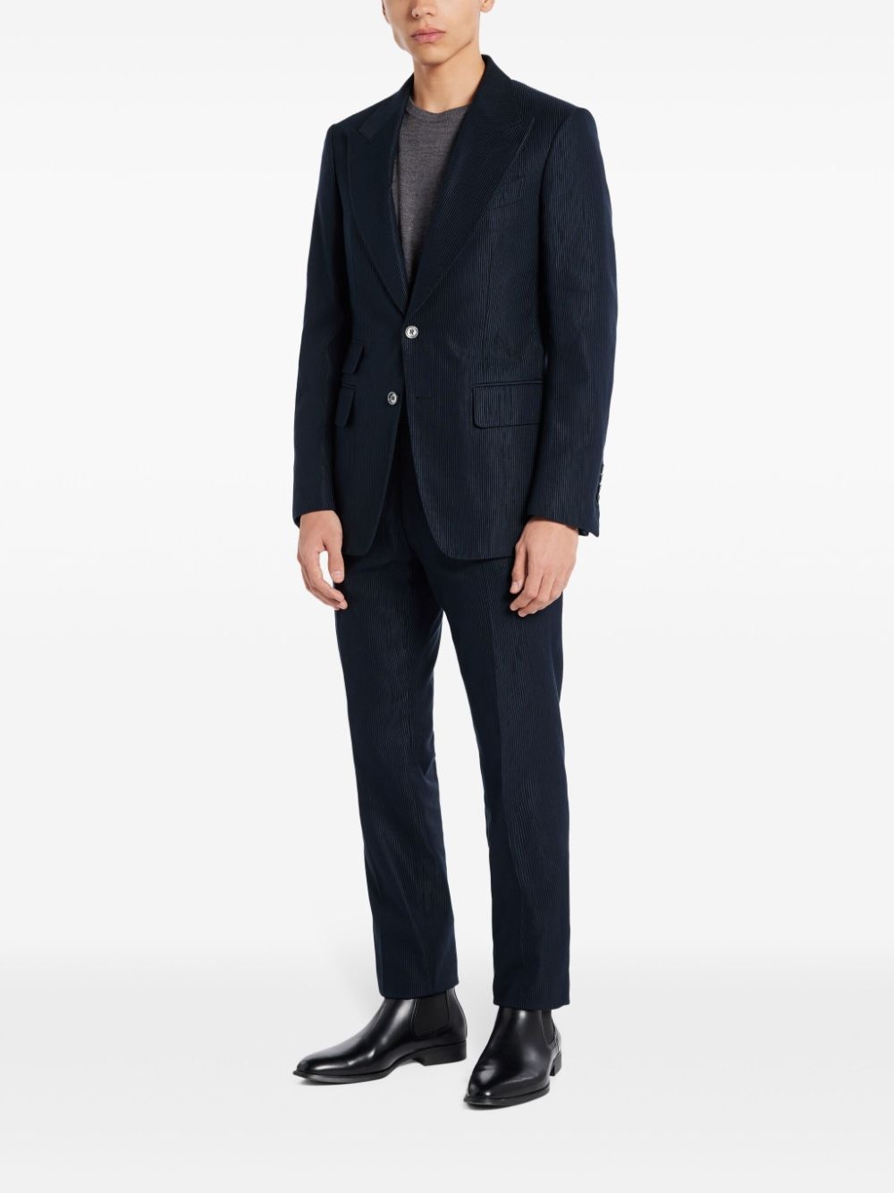 cotton-blend corduroy trousers - 2