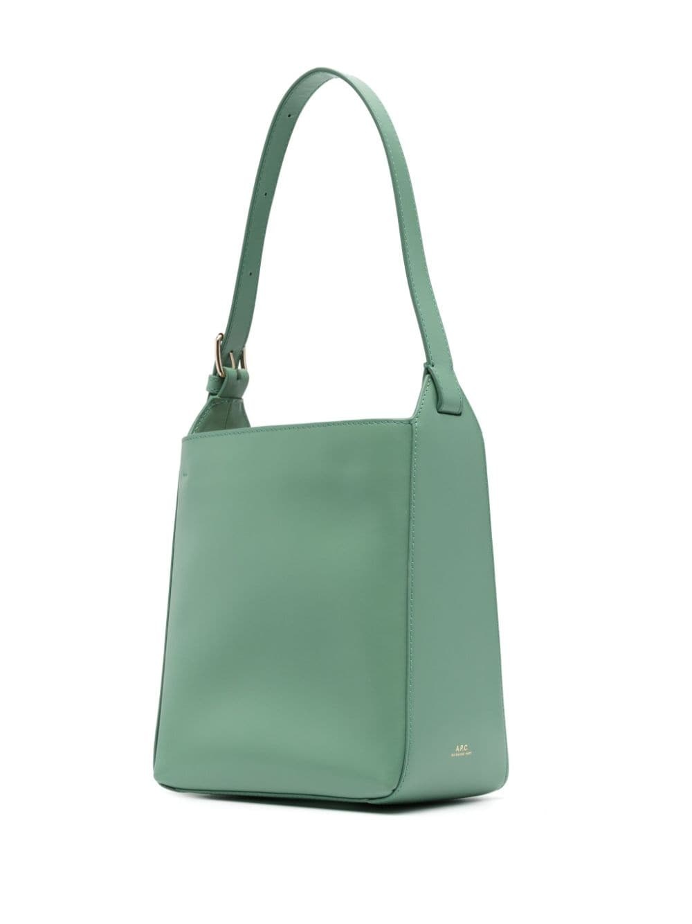 smooth leather shoulder bag - 3