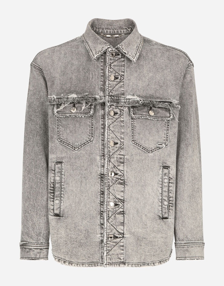 Gray denim jacket - 3