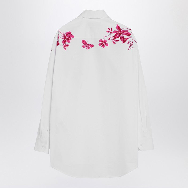 Gucci White Shirt With Fuchsia Print Women - 2