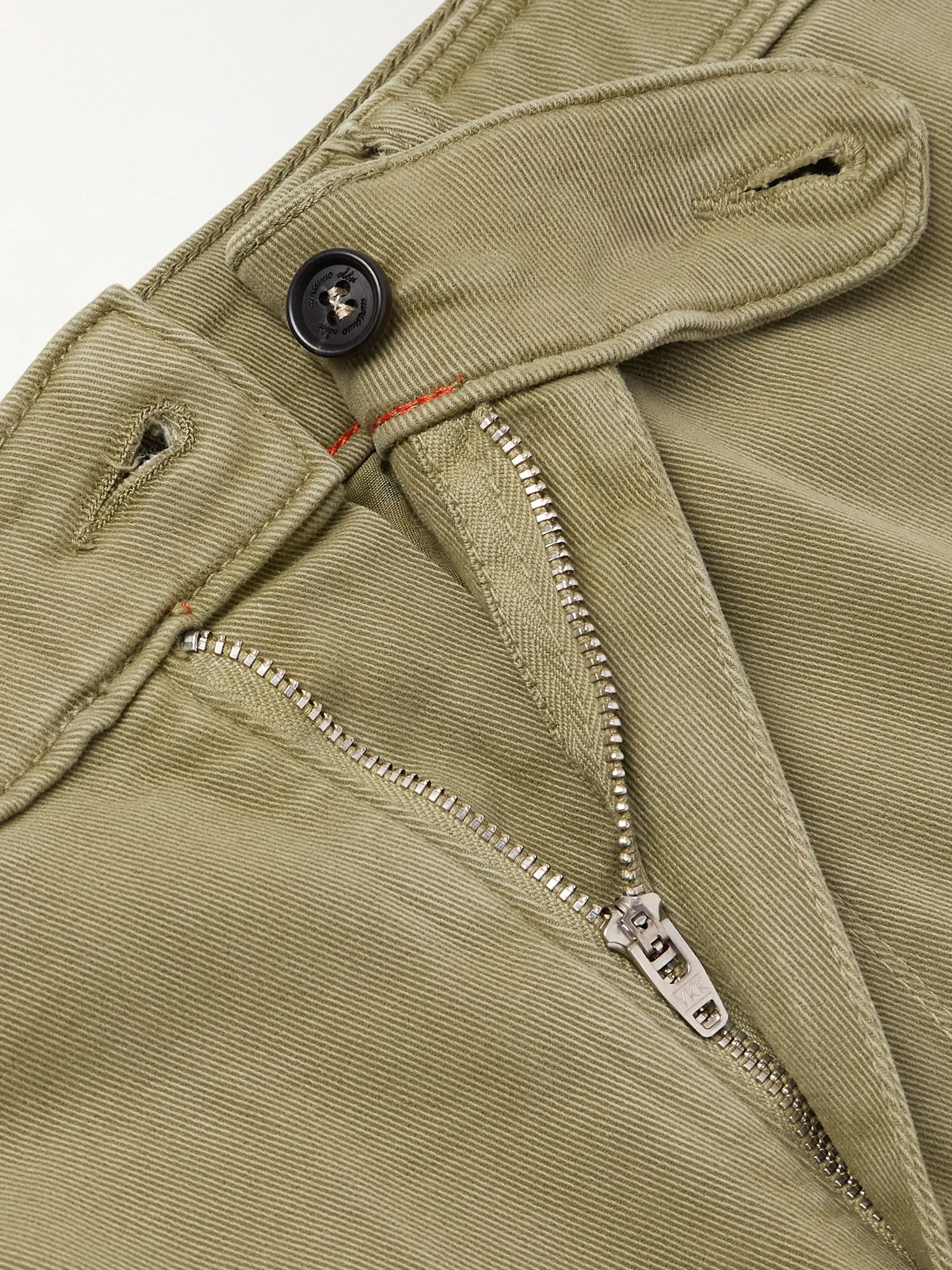 Winch2 Straight-Leg Cotton-Blend Twill Trousers Green - 6