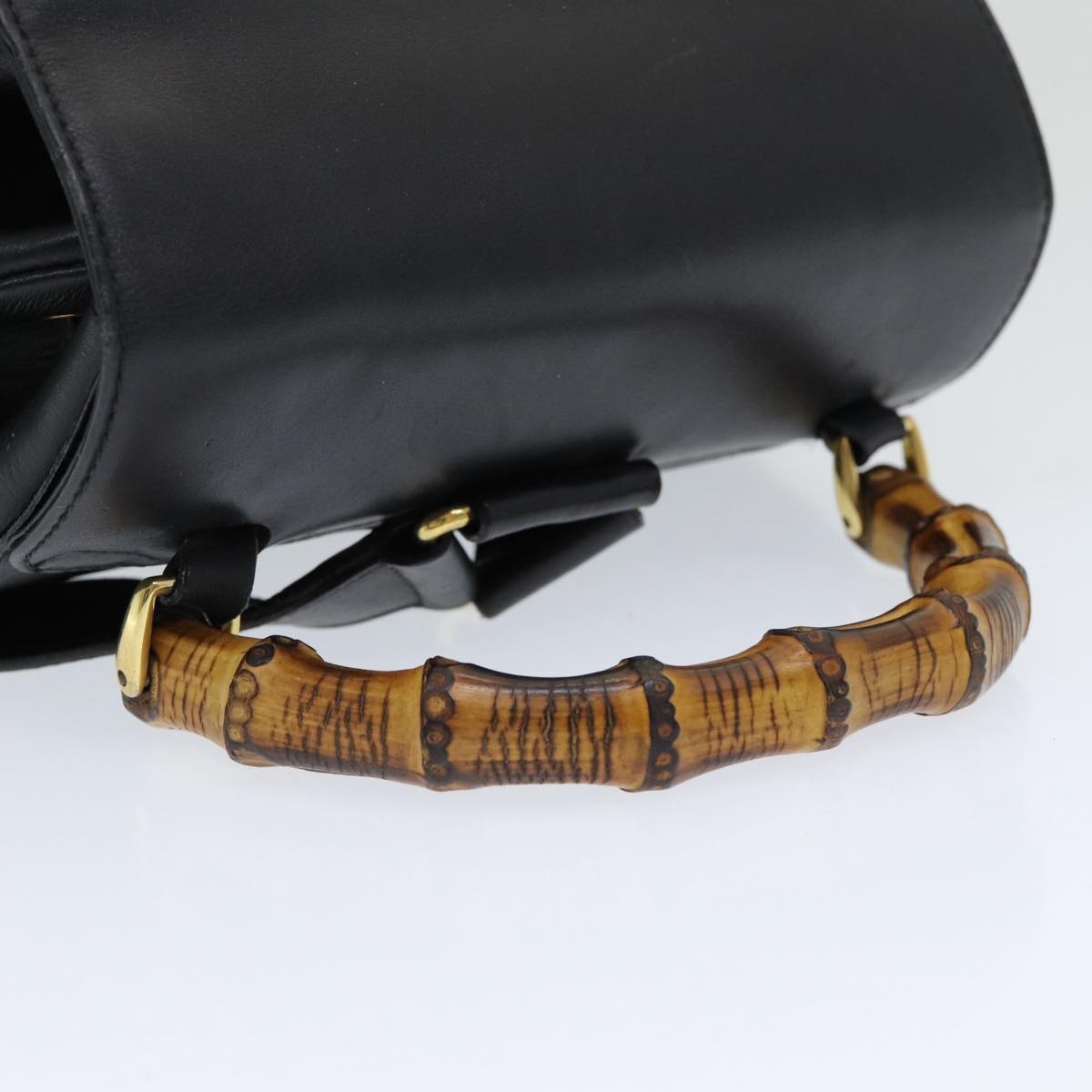GUCCI Bamboo Backpack Leather Black - 7
