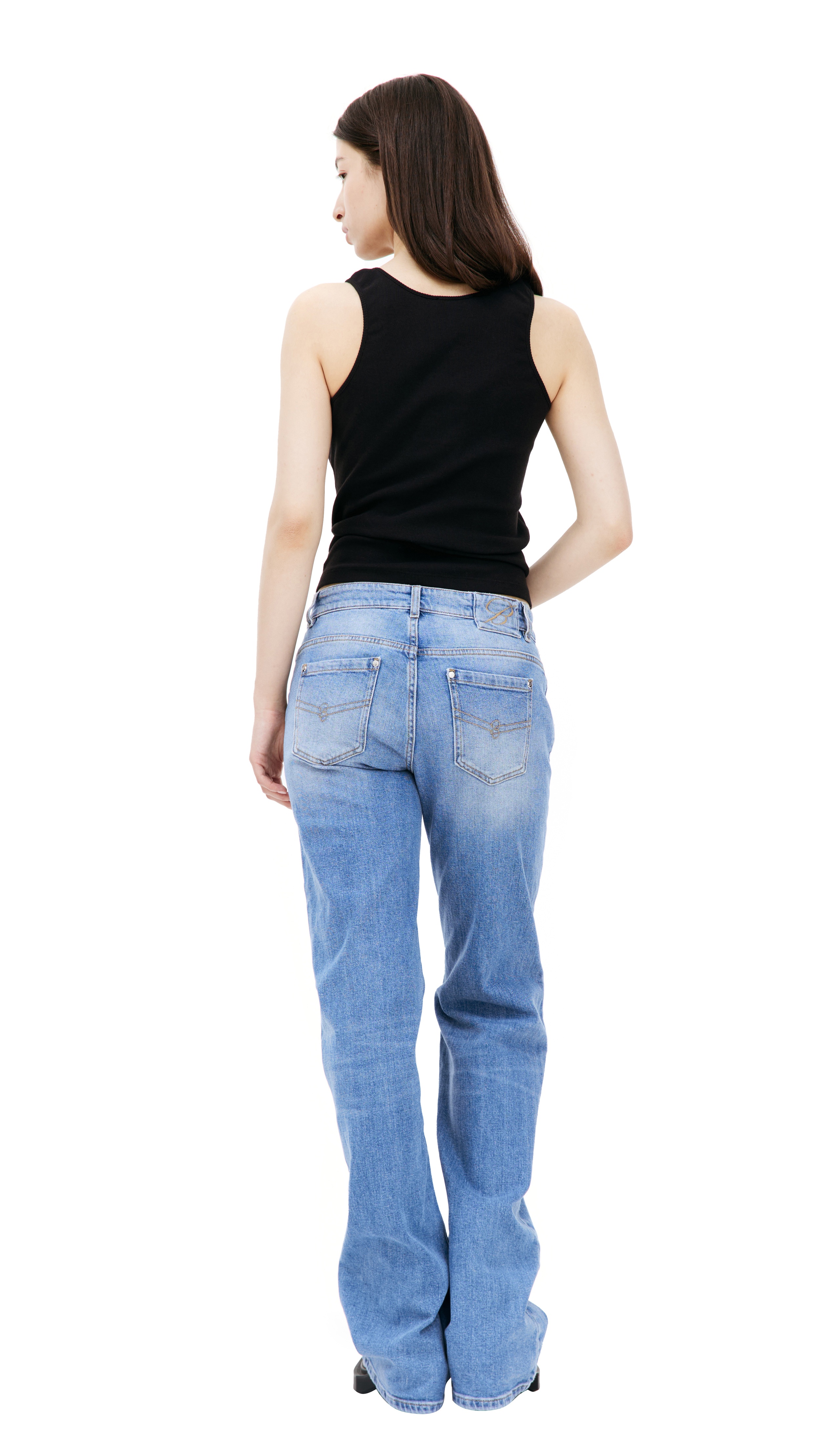 BLUE STRAIGHT JEANS - 3