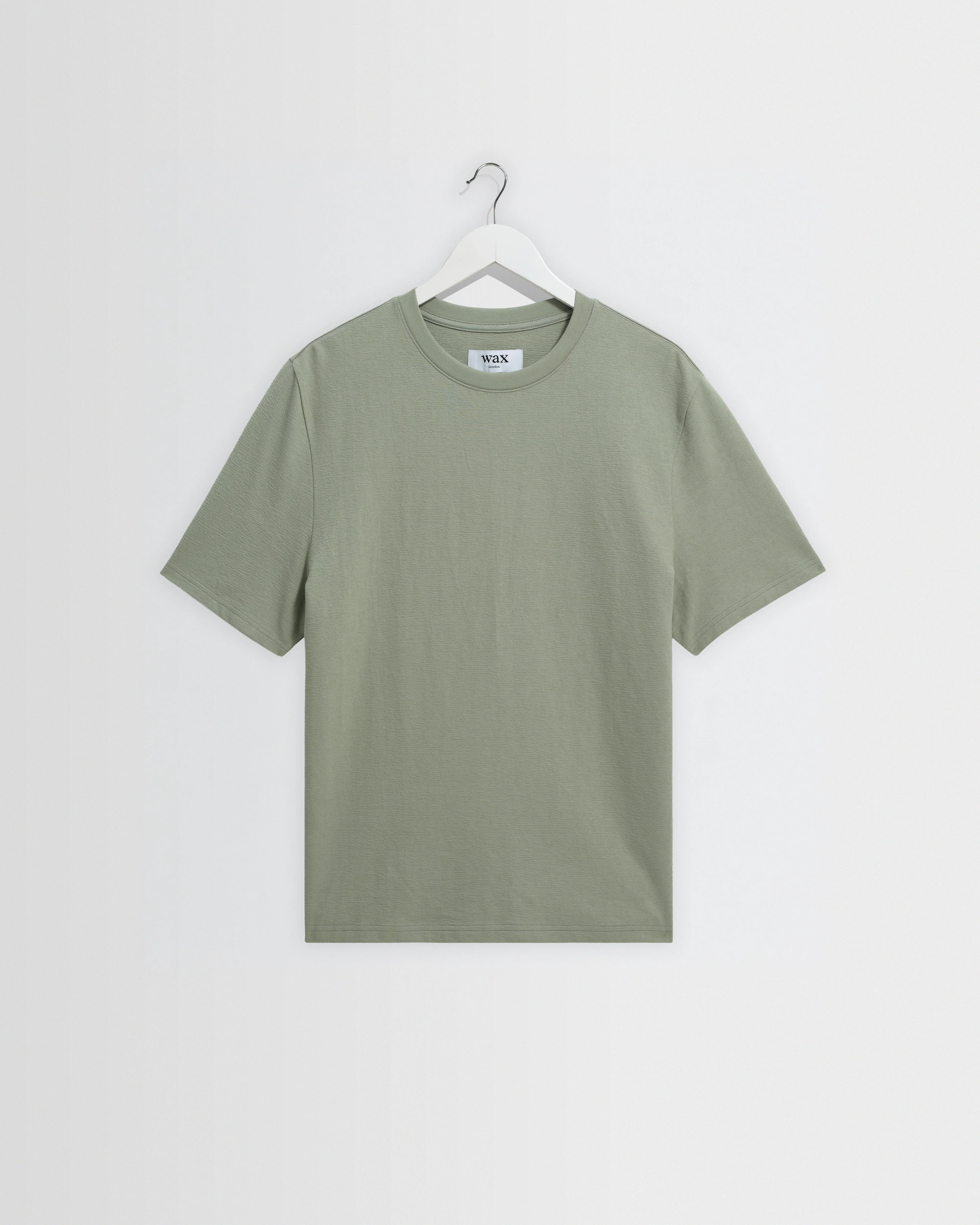 Dean - Sage Textured Organic Cotton T-Shirt - 1