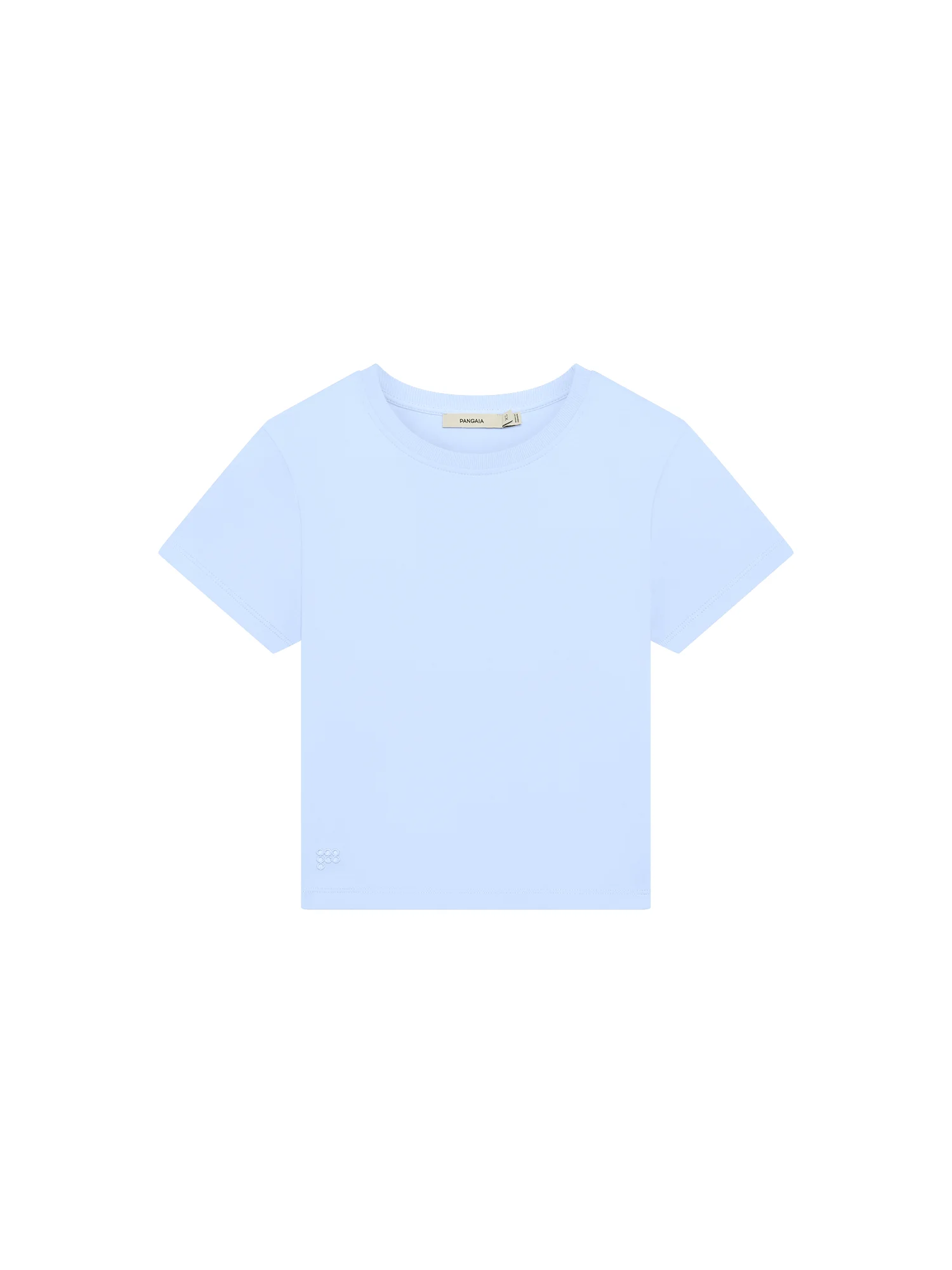 Womens Cropped T-Shirt - Wildflower Blue - 1