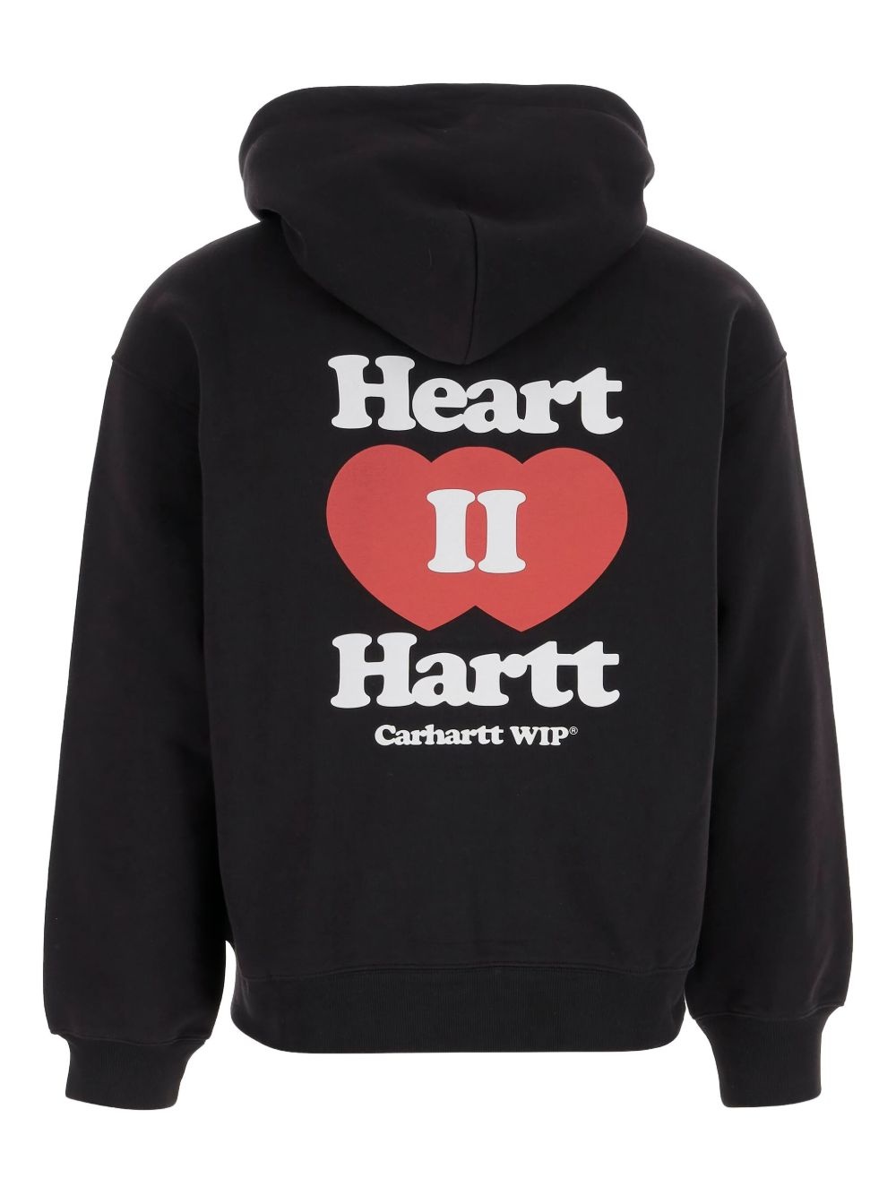 heart-logo zip-up hoodie - 3