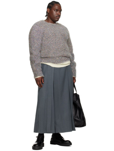 Jil Sander Gray Fluid Maxi Skirt outlook