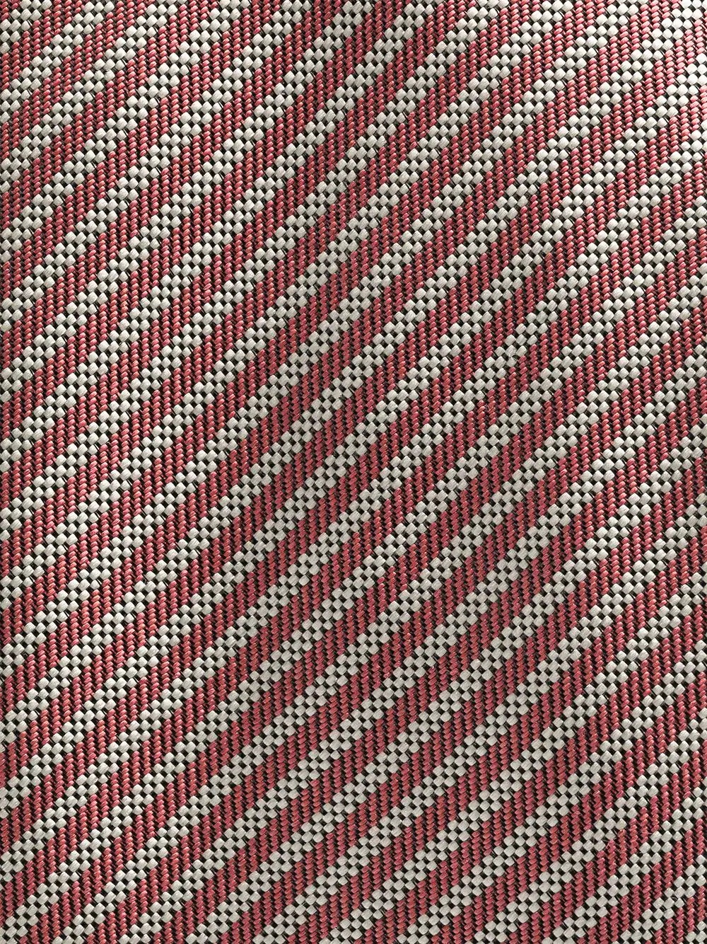 jacquard diagonal stripes necktie - 2