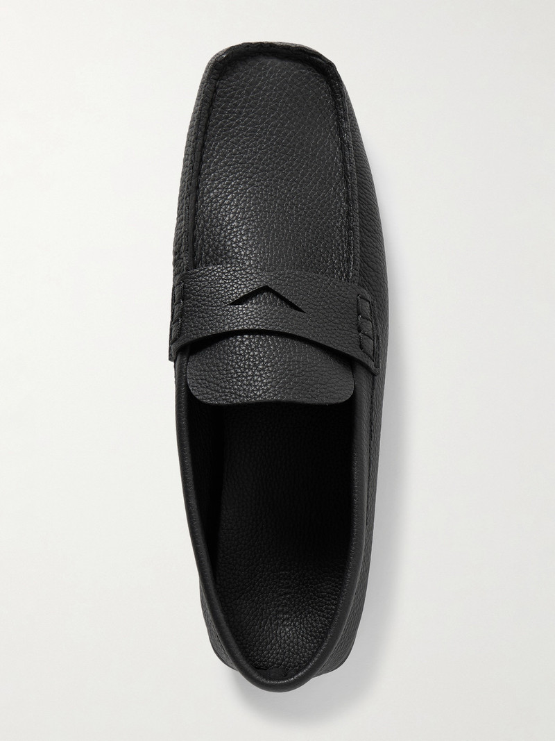 Billy Textured-leather Loafers 5
