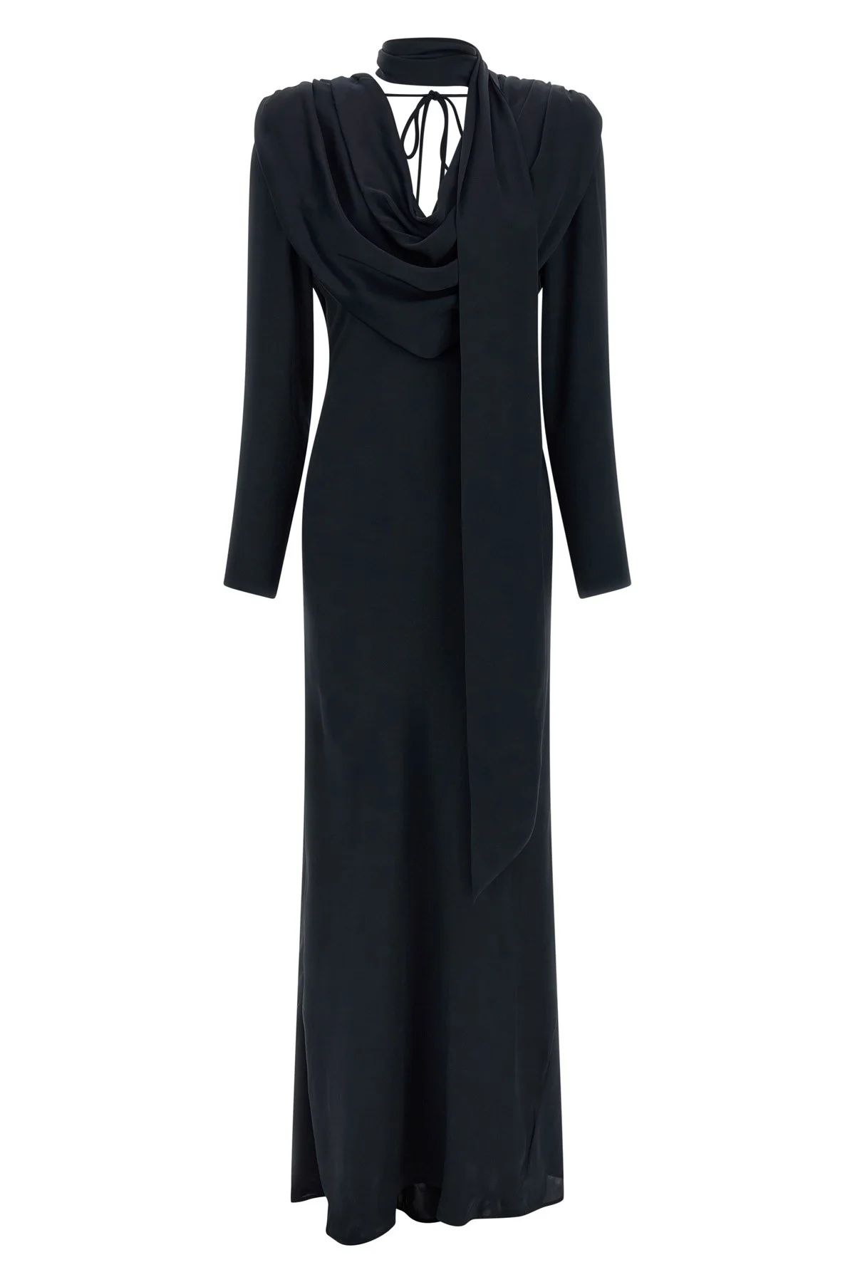 'Satin Maxi Drapy' dress - 1