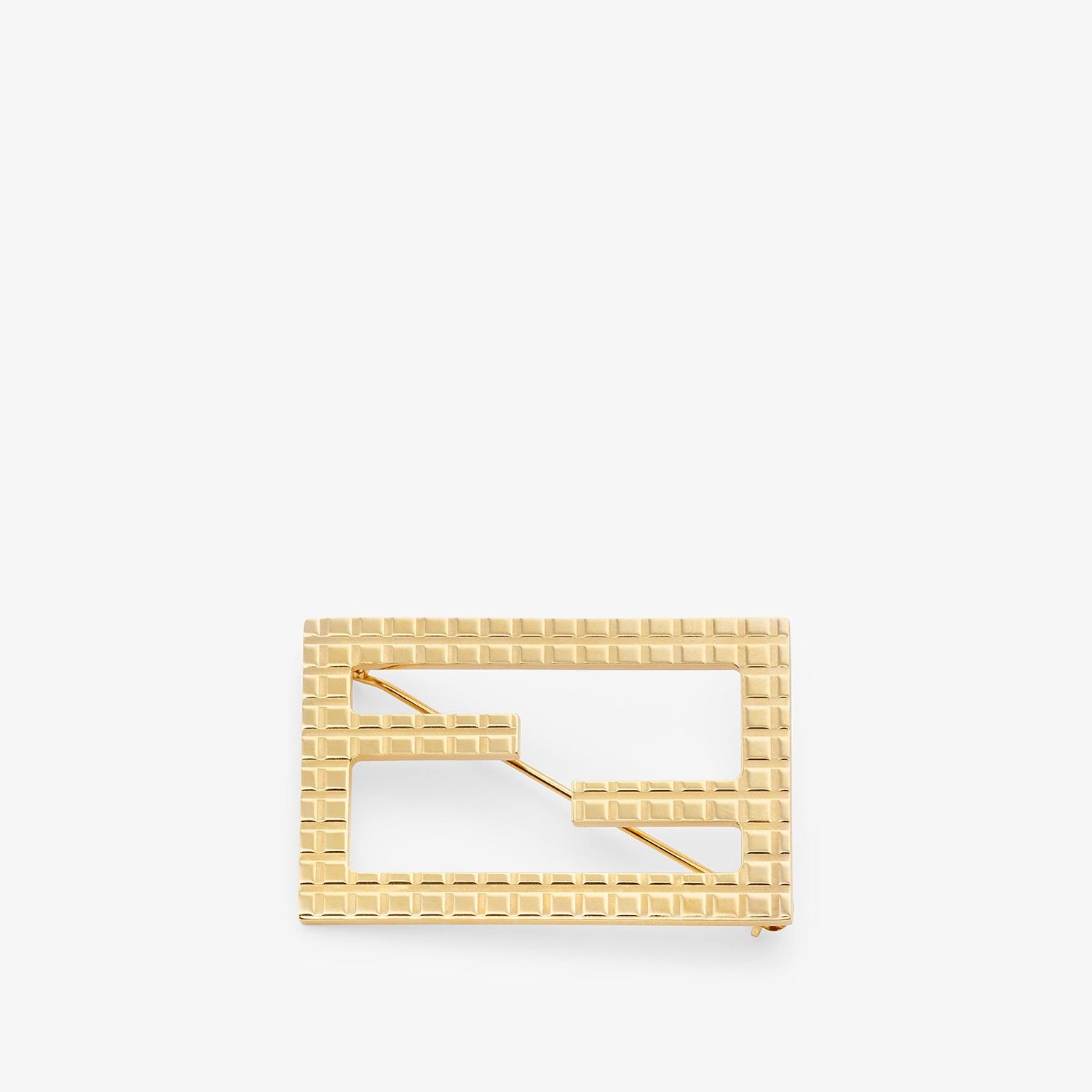 Gold-colored brooch - 1