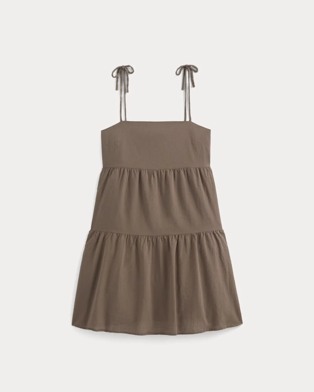 THE GAUZE MINI TIERED DRESS - 1