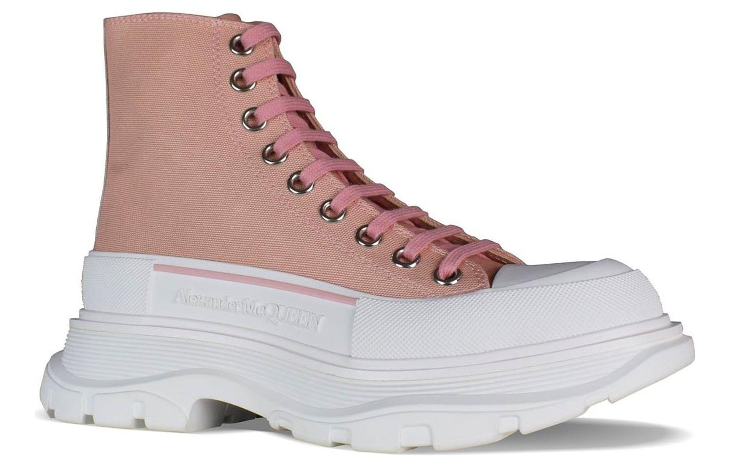 (WMNS) Alexander McQueen Tread Slick Boots 'Magnolia' 611706W4LR19243 - 3