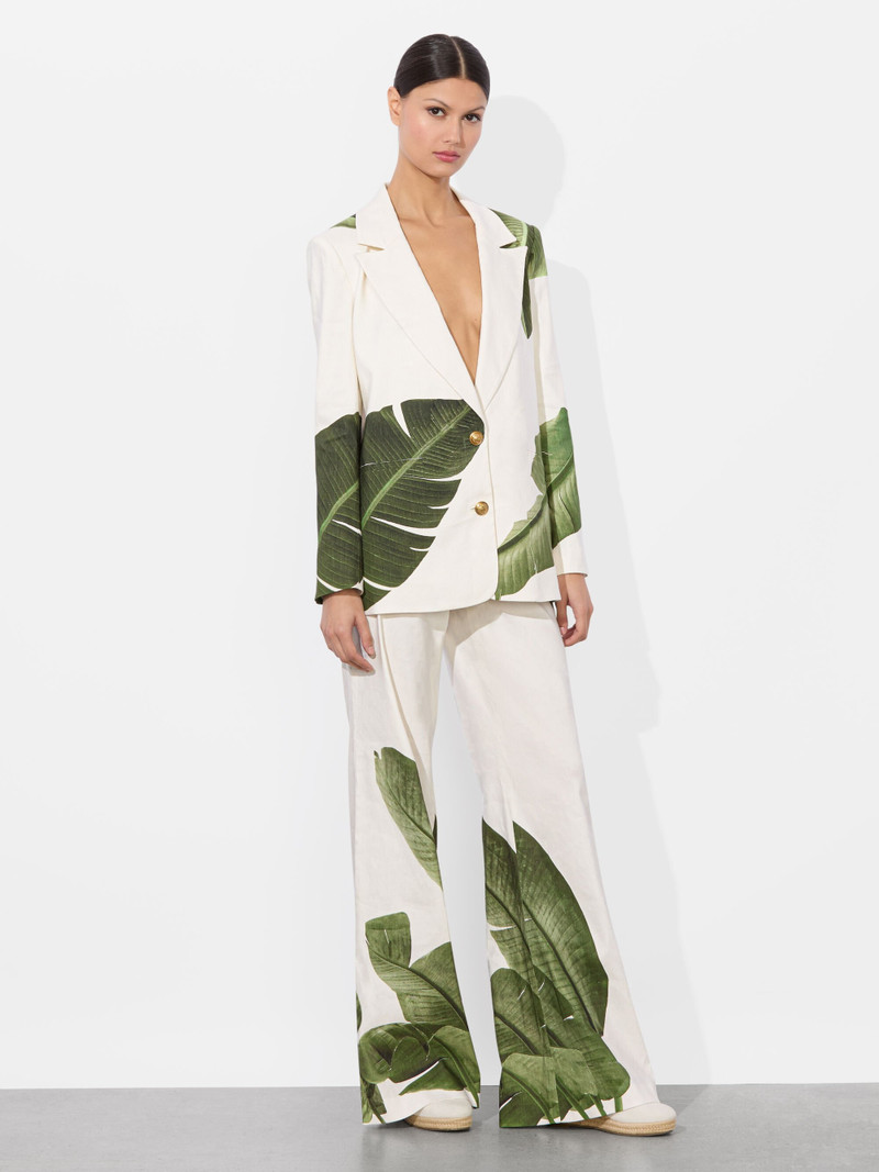 Alice + Olivia ELNA LINEN BLAZER outlook