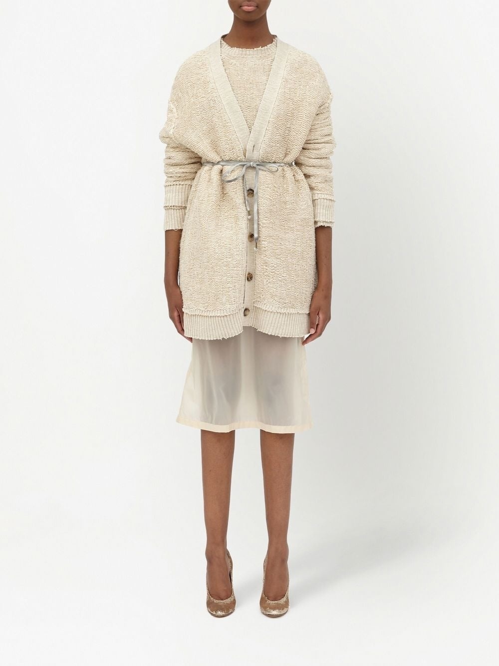 crew-neck knitted jumper - 6