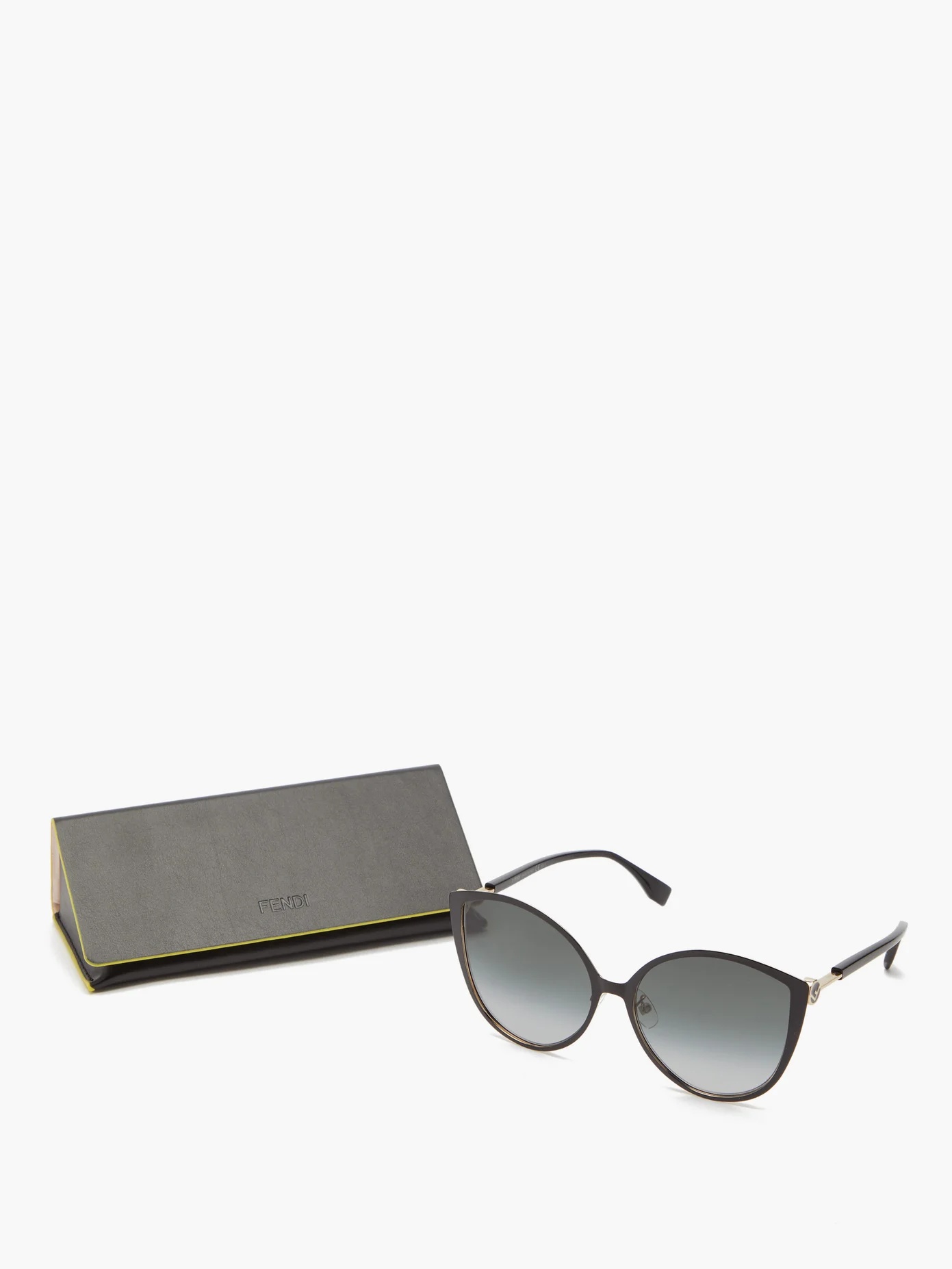 Oversized cat-eye metal and Optyl sunglasses - 5