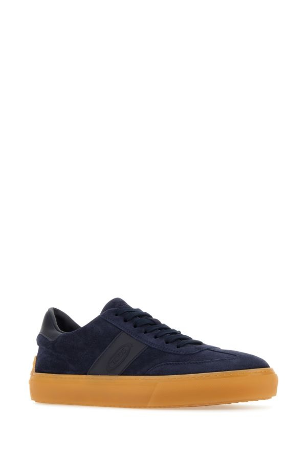 TOD'S MAN Navy Blue Suede Sneakers - 2