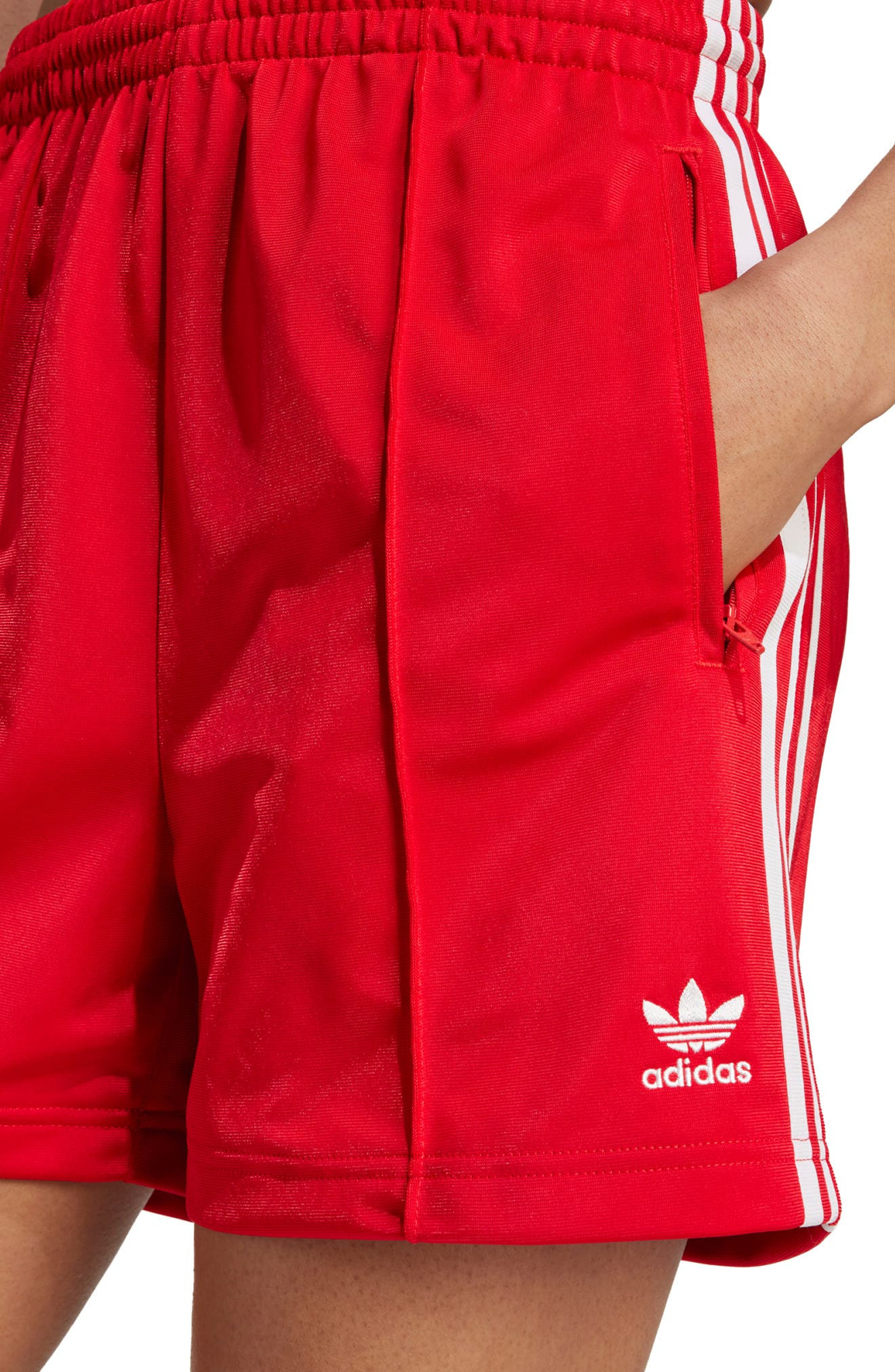adidas Firebird Recycled Polyester Shorts in Betsca/whi at Nordstrom - 3