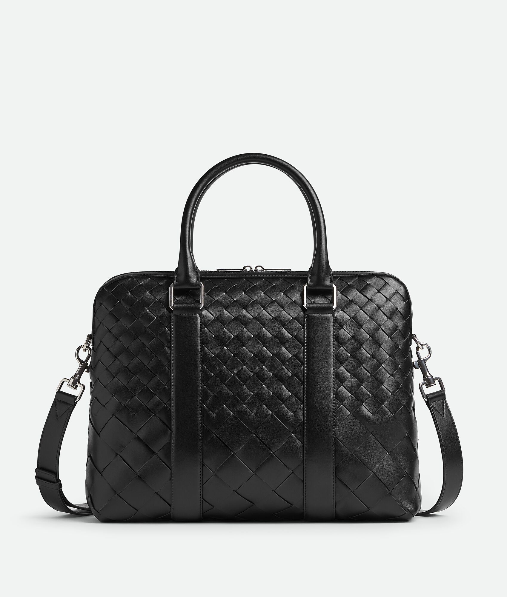 Slim Intrecciato Briefcase - 1