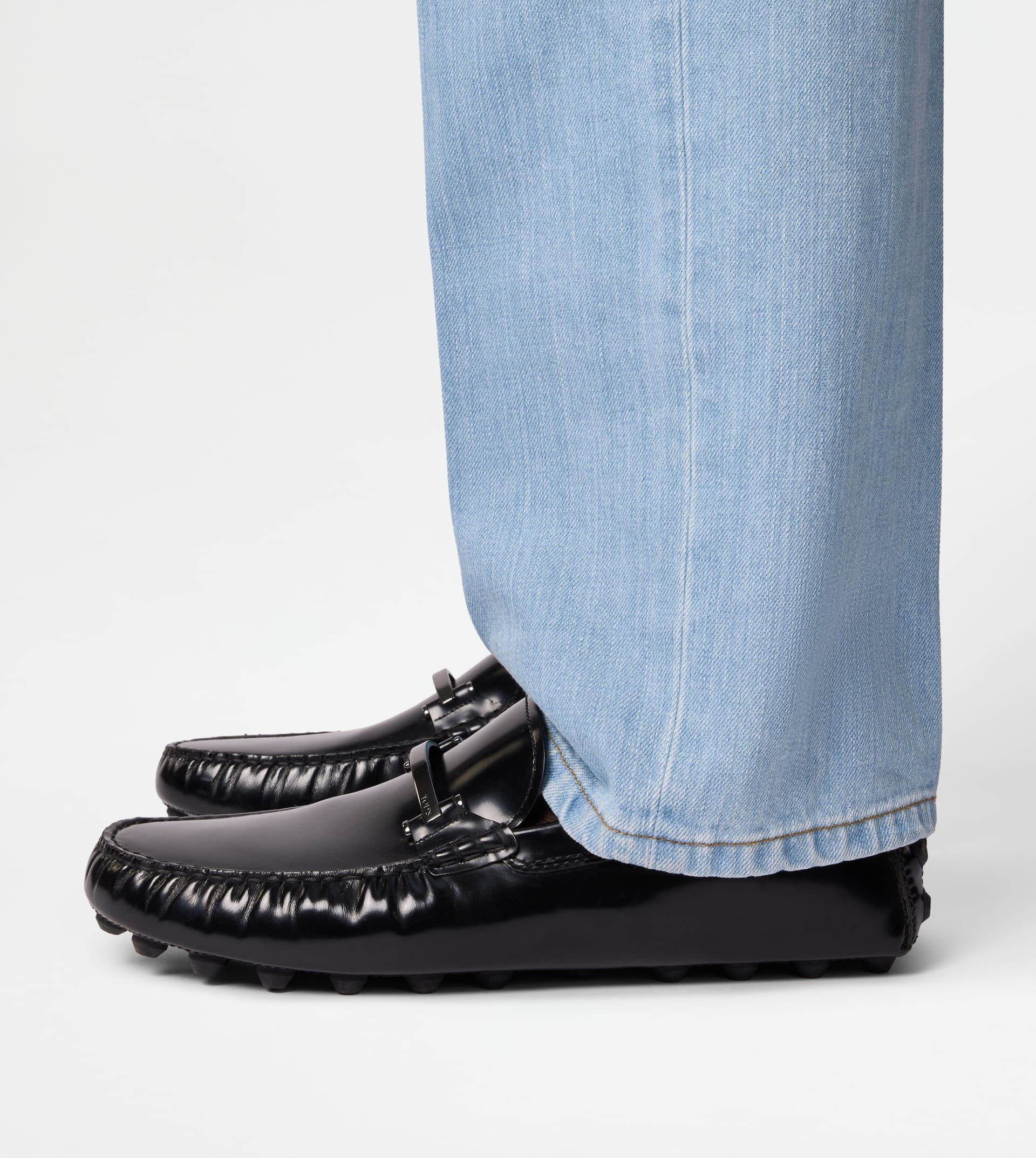 GOMMINO BUBBLE IN LEATHER - BLACK - 8