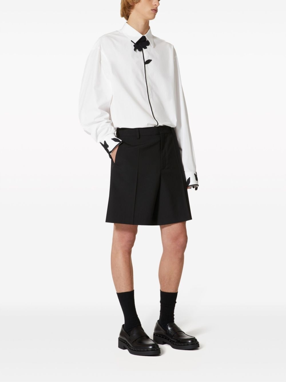 wool bermuda shorts - 2