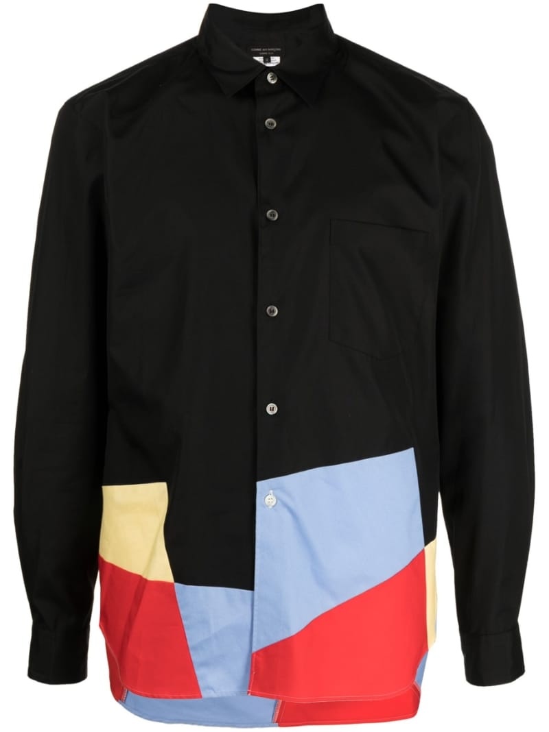 graphic-print long-sleeved shirt - 1