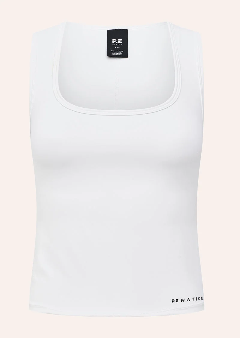 REFINE SCOOP TANK IN WHITE - 1