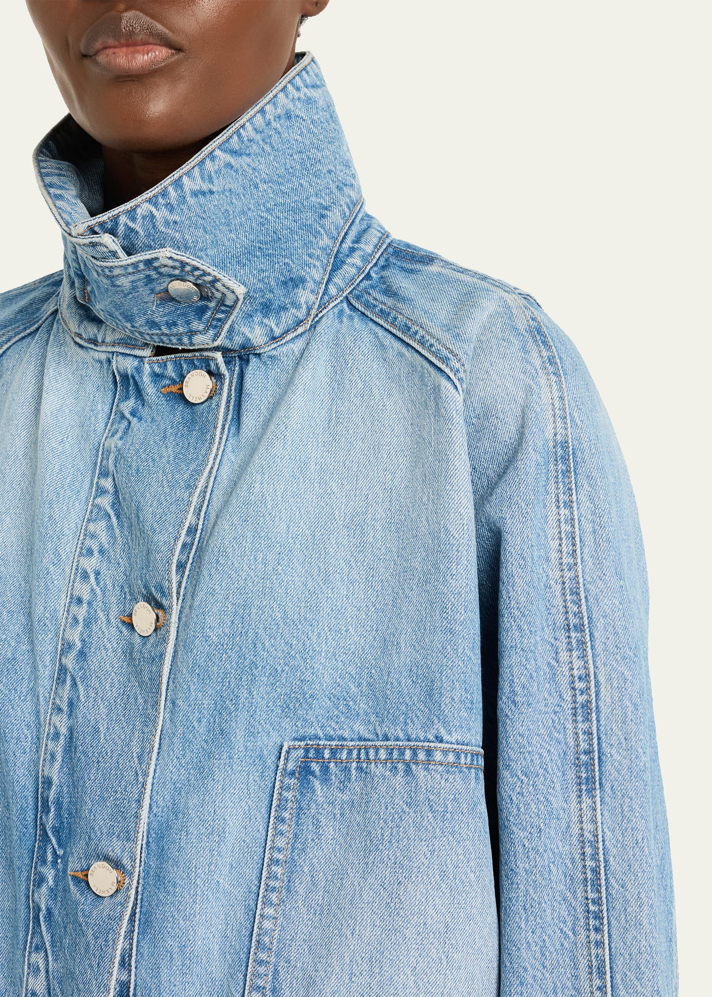 Harper Denim Balloon Jacket - 5