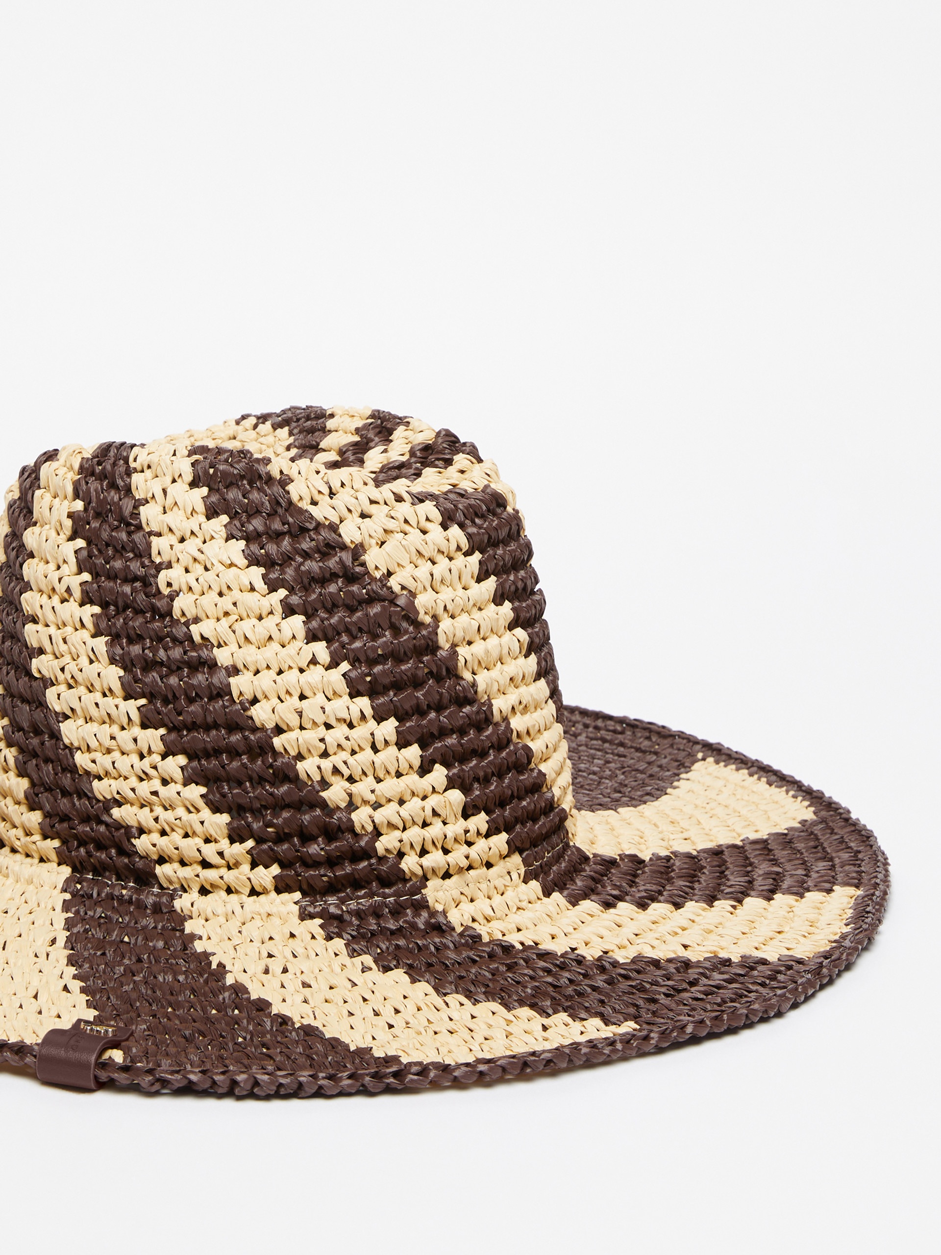 LAZIALE Wide-brimmed raffia hat - 2