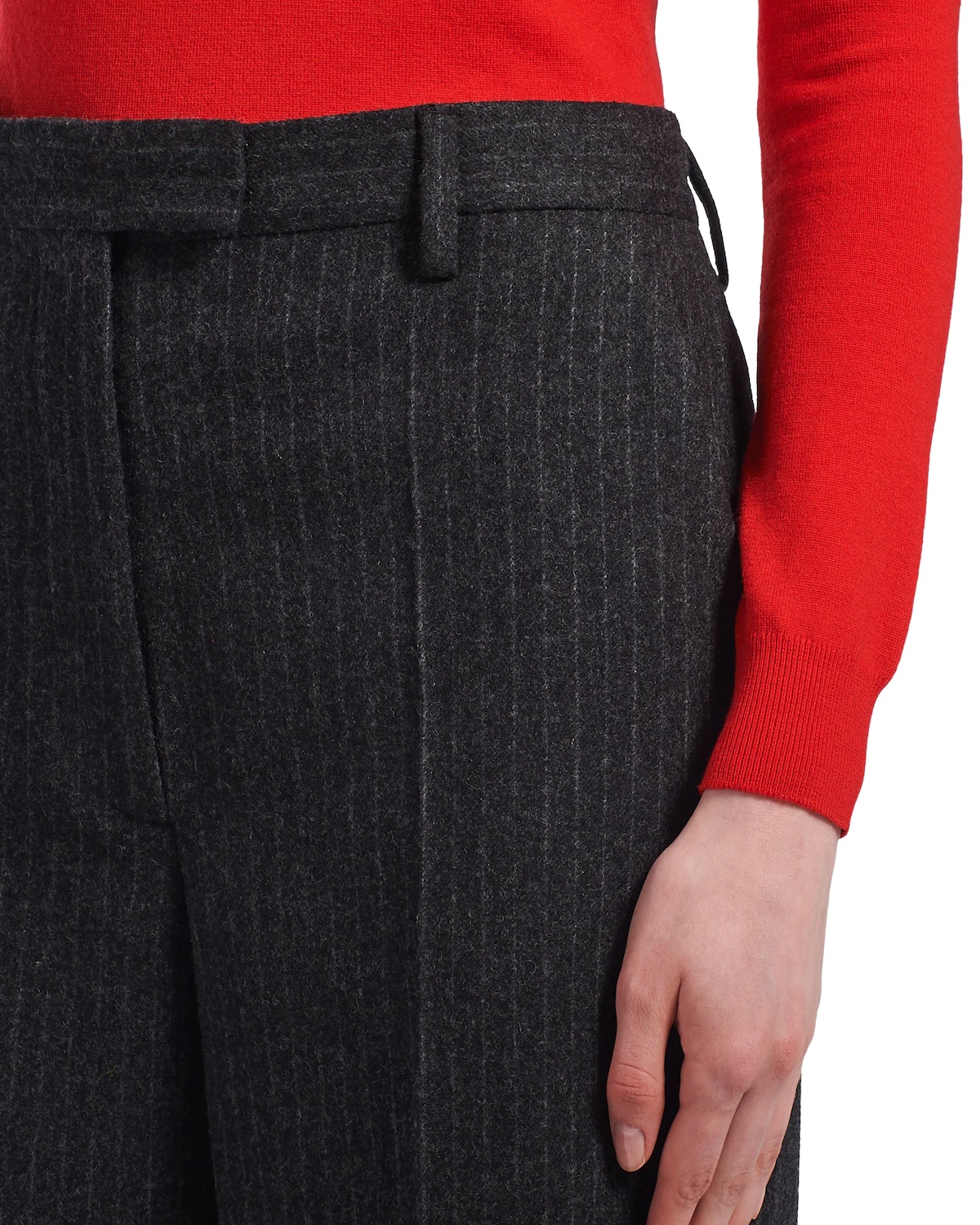 Pinstripe flannel pants - 5